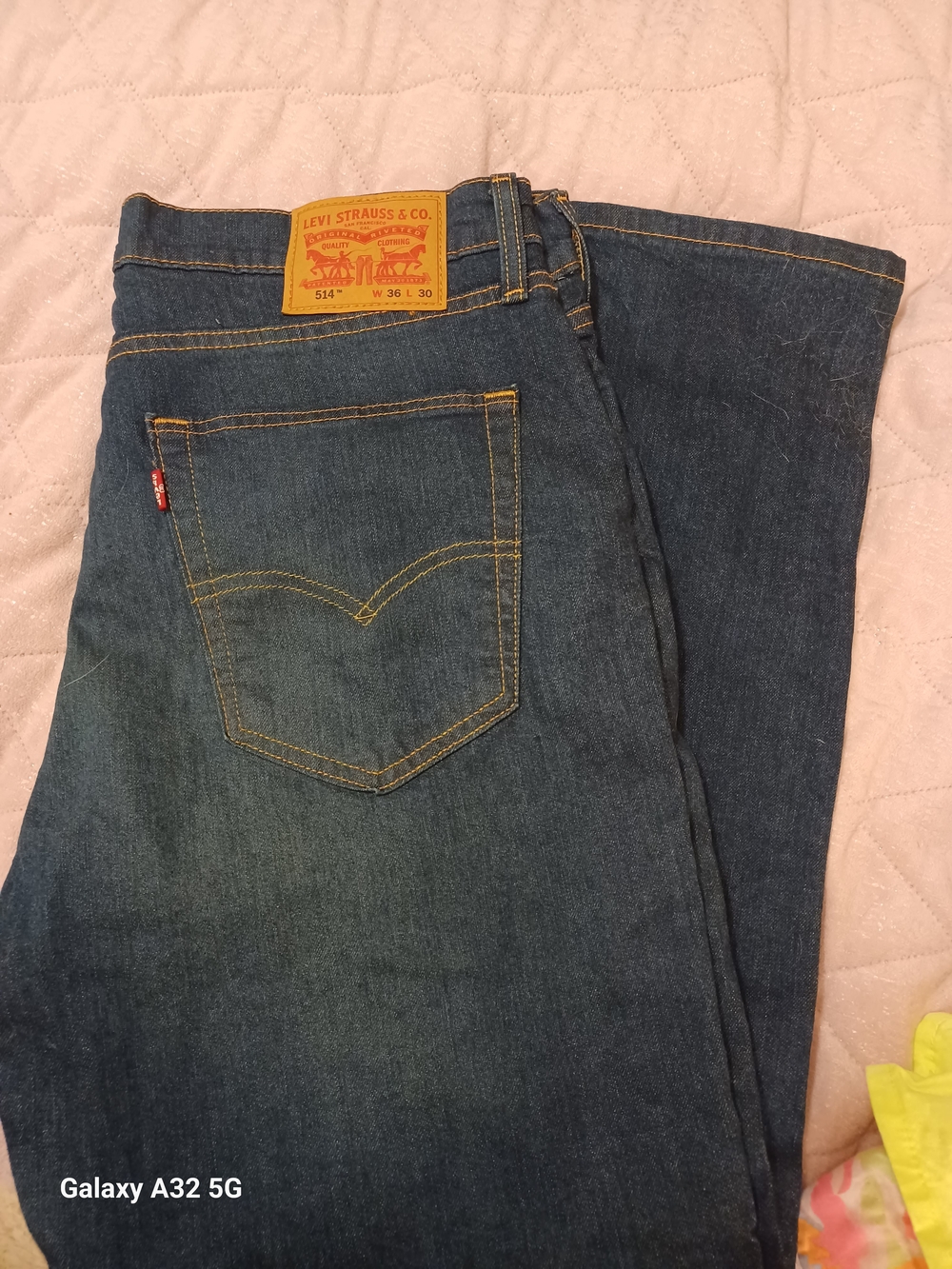 Levi's Men's Dark Blue 514 Straight Fit Jeans